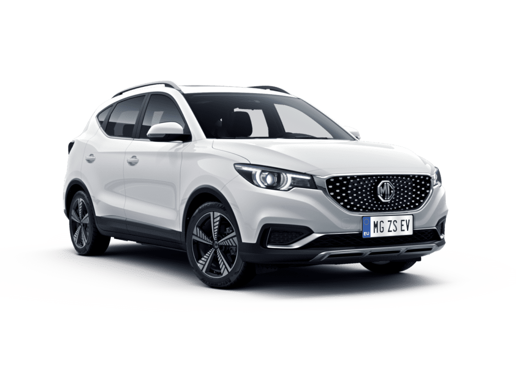 MG ZS luxury white front right